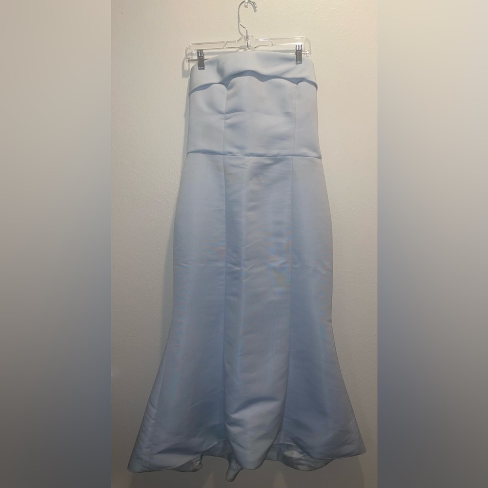 Amsale Jaylin Dress in Color Ice, Faille Fabric